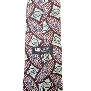 Liberty of London | Burgundy and Blue Patterned Tie